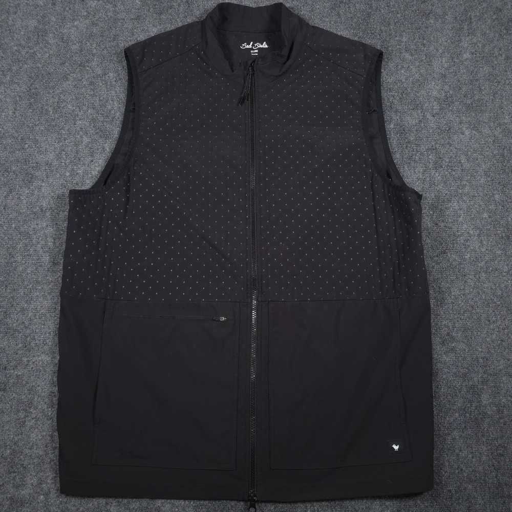 Bad Birdie Hybrid Vest Mens 2XL Black Golf Gear Lightweight Water Repellant